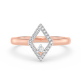 Photo of Ava 1/10 ct tw. Lab Grown Diamond Kite Cluster Engagement Ring 14K Rose Gold [BT1904RE-C000]