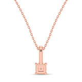 Photo of Cleva 1/15 Carat T.W. Lab Grown Diamond Pendant 14K Rose Gold [CP1898R]