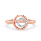 Photo of Bertha 1/20 ct tw. Lab Grown Diamond Oval Cluster Engagement Ring 10K Rose Gold [BT1906RE-C000]
