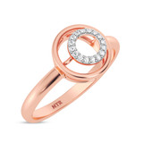 Photo of Bertha 1/20 ct tw. Lab Grown Diamond Oval Cluster Engagement Ring 10K Rose Gold [BT1906RE-C000]