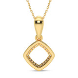 Photo of Anne 1/10 CT. T.W. Lab Grown Diamond Pendant 10K Yellow Gold [CP1903Y]