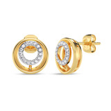 Photo of Bertha 1/10 Carat T.W. Lab Grown Diamond Earring 14K Yellow Gold [CE1906Y]