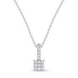Photo of Cleva 1/15 CT. T.W. Lab Grown Diamond Pendant 10K White Gold [CP1898W]