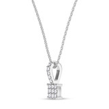 Photo of Cleva 1/15 CT. T.W. Lab Grown Diamond Pendant 10K White Gold [CP1898W]