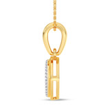 Photo of Anne 1/10 Carat T.W. Lab Grown Diamond Pendant 14K Yellow Gold [CP1903Y]