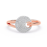 Photo of Brina 1/5 ct tw. Lab Grown Diamond Circle Cluster Engagement Ring 10K Rose Gold [BT1908RE-C000]