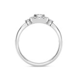Photo of Agatha 7/8 ct tw. Lab Grown Cushion Cluster Ring Set 10K White Gold [BT1900WE-C000]