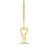 Photo of Cleva 1/4 ct tw. Lab Grown Princess Cluster Ring Set 14K Yellow Gold [CP1898Y]