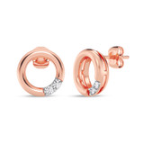 Photo of Amelia 1/7 ct tw. Lab Grown Circle Cluster Ring Set 14K Rose Gold [CE1902R]