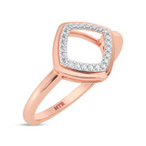 Photo of Anne 1/4 ct tw. Lab Grown Square Cluster Ring Set 10K Rose Gold [BT1903RE-C000]