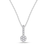 Photo of Berk 1/4 ct tw. Lab Grown Round Cluster Ring Set 14K White Gold [CP1896W]
