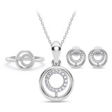 Photo of Bertha 1/5 ct tw. Lab Grown Oval Cluster Ring Set 14K White Gold