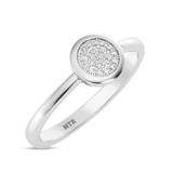 Photo of Cary 1/5 ct tw. Lab Grown Cushion Cluster Ring Set 14K White Gold [BT1912WE-C000]
