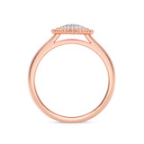 Photo of Brooke 1/3 ct tw. Lab Grown Heart Cluster Ring Set 14K Rose Gold [BT1909RE-C000]