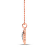 Photo of Brooke 1/3 ct tw. Lab Grown Heart Cluster Ring Set 14K Rose Gold [CP1909R]
