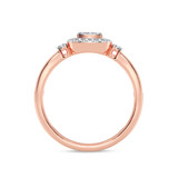 Photo of Agatha 7/8 ct tw. Lab Grown Cushion Cluster Ring Set 14K Rose Gold [BT1900RE-C000]