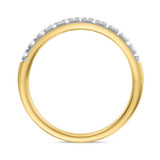 Photo of Elsy 2 7/8 ct tw. Lab Grown Diamond Oval Solitaire Bridal Set 14K Yellow Gold [BT1661YL]