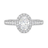 Photo of Elsy 2 1/2 ct tw. Lab Grown Oval Solitaire Engagement Ring 10K White Gold [BT1661WE-I095]