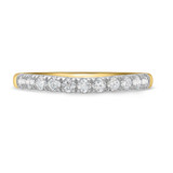 Photo of Elsy 3/4 ct tw. Lab Grown Diamond Wedding Band Set 14K Yellow Gold [BT1661YL]