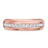 Photo of Elsy 3/8 ct tw. Lab Grown Diamonds Mens Band 14K Rose Gold [BT1661RM]
