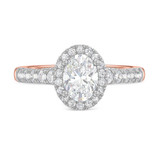 Photo of Elsy 3 1/4 ct tw. Lab Grown Diamond Oval Solitaire Trio Set 14K Rose Gold [BT1661RE-I095]
