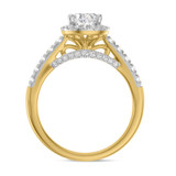 Photo of Elsy 2 1/2 ct tw. Lab Grown Diamond Oval Solitaire Engagement Ring 14K Yellow Gold [BT1661YE-I095]
