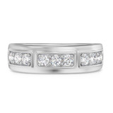 Photo of Milla 1 1/4 ct tw. Lab Grown Diamond Wedding Band Set 14K White Gold [BT1665WM]