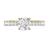 Photo of Milla 1 1/2 ct tw. Lab Grown Round Solitaire Engagement Ring 10K Yellow Gold [BT1665YE-L095]