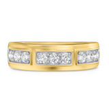Photo of Milla 1 1/2 ct tw. Lab Grown Diamond Same Sex Mens Band Set 14K Yellow Gold [BT1665YM]