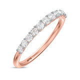 Photo of Milla 1 ct tw. Lab Grown Diamond Same Sex Ladies Band Set 14K Rose Gold [BT1665RL]