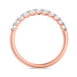 Photo of Milla 1 ct tw. Lab Grown Diamond Same Sex Ladies Band Set 14K Rose Gold [BT1665RL]