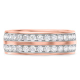 Photo of Arnie 1 1/3 ct tw. Lab Grown Diamonds Mens Band 14K Rose Gold [BT1672RM]
