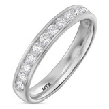 Photo of Arnie 1 7/8 ct tw. Lab Grown Diamond Wedding Band Set 14K White Gold [BT1672WL]