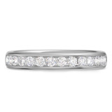 Photo of Arnie 1 ct tw. Lab Grown Diamond Same Sex Ladies Band Set 14K White Gold [BT1672WL]