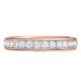 Photo of Arnie 1 7/8 ct tw. Lab Grown Diamond Wedding Band Set 10K Rose Gold [BT1672RL]