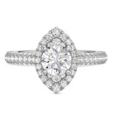 Photo of Gemma 2 1/2 ct tw. Lab Grown Diamond Round Solitaire Bridal Set 14K White Gold [BT1668WE-L095]