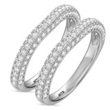 Photo of Gemma 1 1/4 ct tw. Lab Grown Diamond Same Sex Ladies Band Set 14K White Gold [WL1668W]