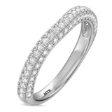 Photo of Gemma 1 3/8 ct tw. Lab Grown Diamond Wedding Band Set 14K White Gold [BT1668WL]