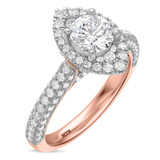 Photo of Gemma 2 1/2 ct tw. Lab Grown Diamond Round Solitaire Bridal Set 10K Rose Gold [BT1668RE-L095]