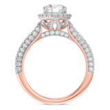 Photo of Gemma 2 1/2 ct tw. Lab Grown Diamond Round Solitaire Bridal Set 10K Rose Gold [BT1668RE-L095]