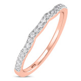 Photo of Amado 1/4 ct tw. Lab Grown Diamond Same Sex Ladies Band Set 10K Rose Gold [BT1682RL]