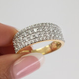 Photo of Amado 3 1/6 ct tw. Lab Grown Diamond Same Sex Mens Band Set 10K Yellow Gold [BT1682YM]