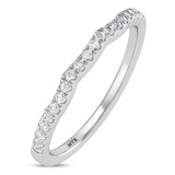 Photo of Amado 1/8 ct tw. Lab Grown Diamond Ladies Band 14K White Gold [BT1682WL]