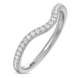 Photo of Frea 1/2 ct tw. Lab Grown Diamond Wedding Band Set 14K White Gold [BT1674WL]