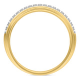 Photo of Frea 1/2 ct tw. Lab Grown Diamond Wedding Band Set 14K Yellow Gold [BT1674YM]