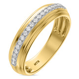 Photo of Frea 1/2 ct tw. Lab Grown Diamond Same Sex Mens Band Set 10K Yellow Gold [BT1674YM]