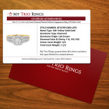 Davi 1 1/3 ct tw. Lab Grown Diamond Round Solitaire Engagement Ring 10K Yellow Gold