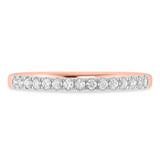 Photo of Davi 1/2 ct tw. Lab Grown Diamond Wedding Band Set 14K Rose Gold [BT1678RL]