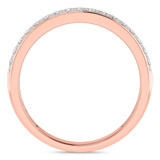 Photo of Davi 1/2 ct tw. Lab Grown Diamond Wedding Band Set 14K Rose Gold [BT1678RM]