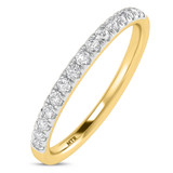 Photo of Davi 1/2 ct tw. Lab Grown Diamond Wedding Band Set 14K Yellow Gold [BT1678YL]